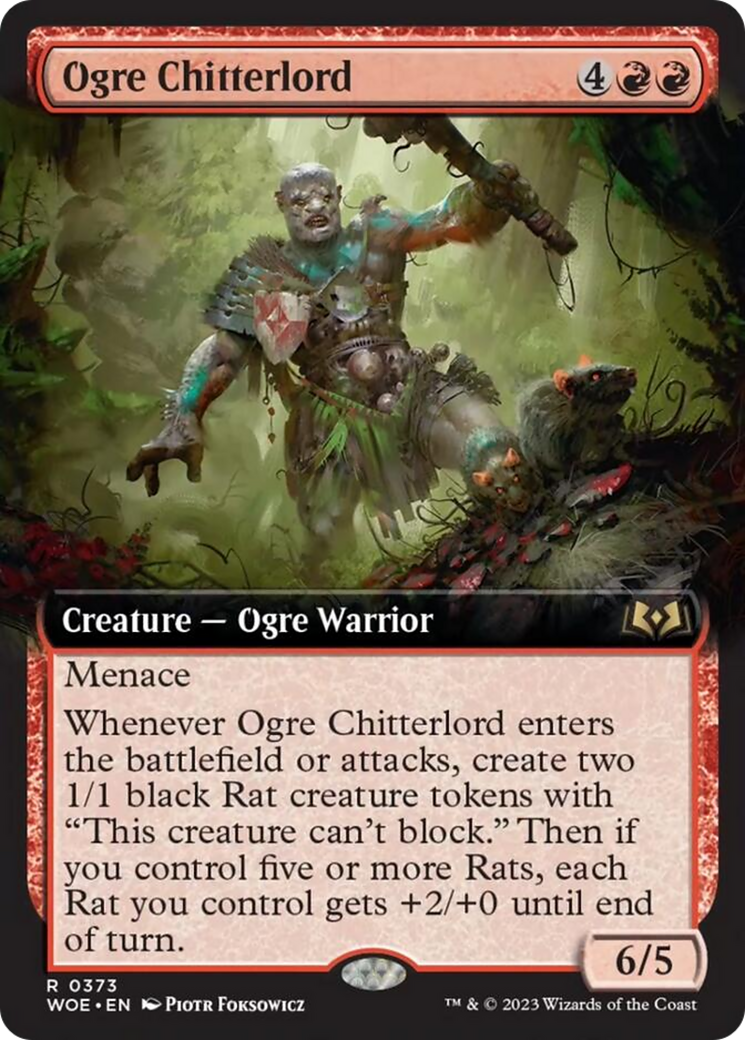 Ogre Chitterlord (Extended Art) [Wilds of Eldraine] 