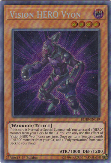 Vision Hero Vyon [BLHR-EN059] Secret Rare 