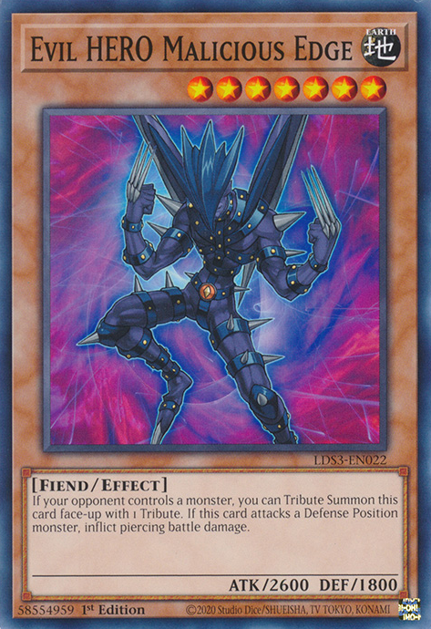 Evil HERO Malicious Edge [LDS3-EN022] Common 