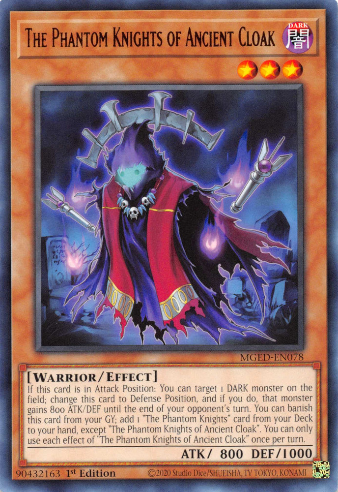 The Phantom Knights of Ancient Cloak [MGED-EN078] Rare 