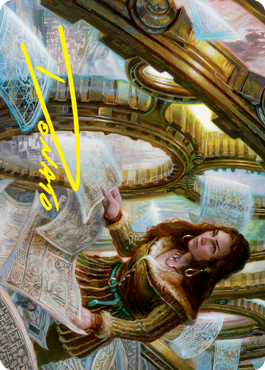 Cartographer's Survey Art Card (Gold-Stamped Signature) [Innistrad: Crimson Vow Art Series] 