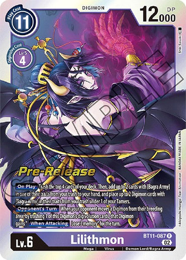 Lilithmon [BT11-087] [Dimensional Phase Pre-Release Promos] 