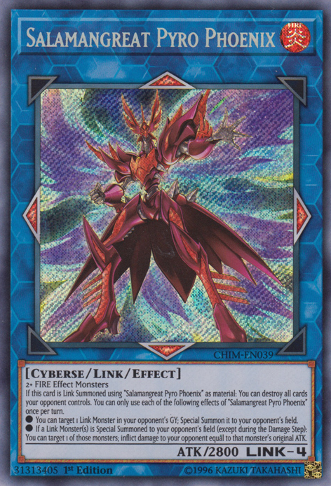 Salamangreat Pyro Phoenix [CHIM-EN039] Secret Rare 