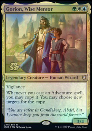 Gorion, Wise Mentor [Commander Legends: Battle for Baldur's Gate Prerelease Promos] 