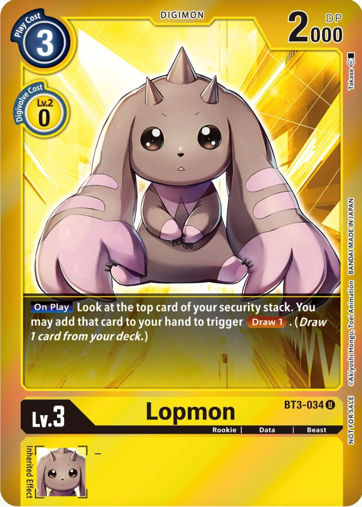 Lopmon [BT3-034] (Event Pack 4) [Release Special Booster Promos]