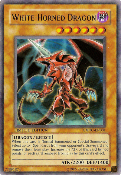 White-Horned Dragon [GXNG-EN001] Ultra Rare 