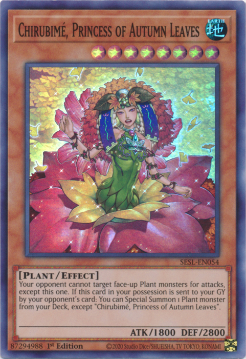 Chirubime, Princess of Autumn Leaves [SESL-EN054] Super Rare 