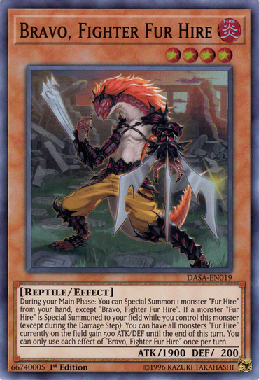 Bravo, Fighter Fur Hire [DASA-EN019] Super Rare 