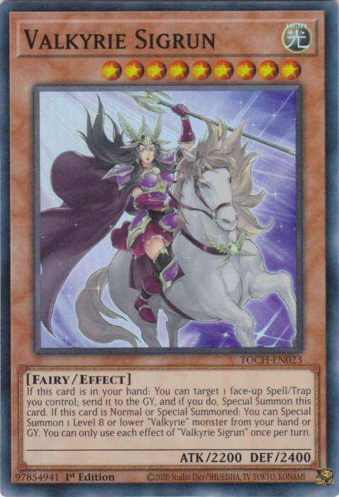 Valkyrie Sigrun [TOCH-EN023] Super Rare 