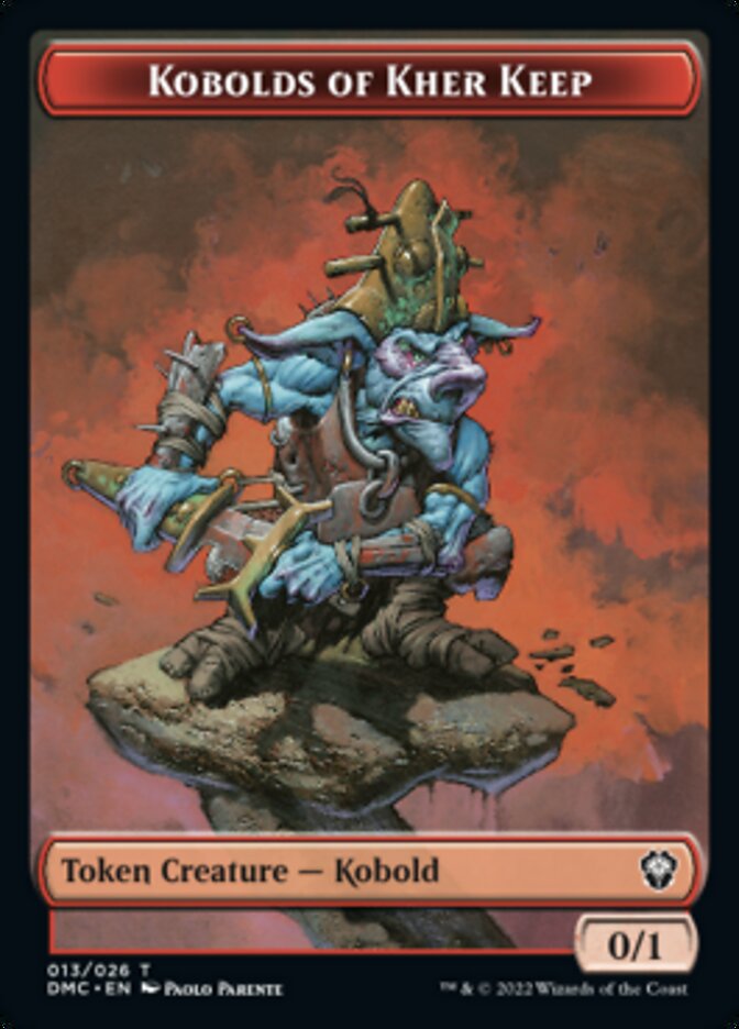 Saproling // Kobolds of Kher Keep Double-Sided Token [Dominaria United Tokens] 