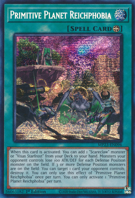Primitive Planet Reichphobia [MP23-EN096] Prismatic Secret Rare 