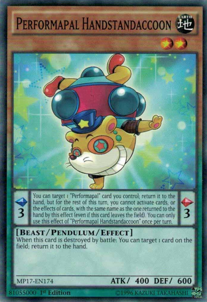 Performapal Handstandaccon [MP17-EN174] Common 