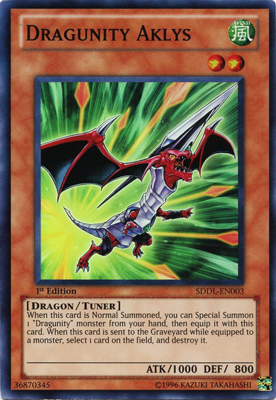 Dragunity Aklys [SDDL-EN003] Super Rare 