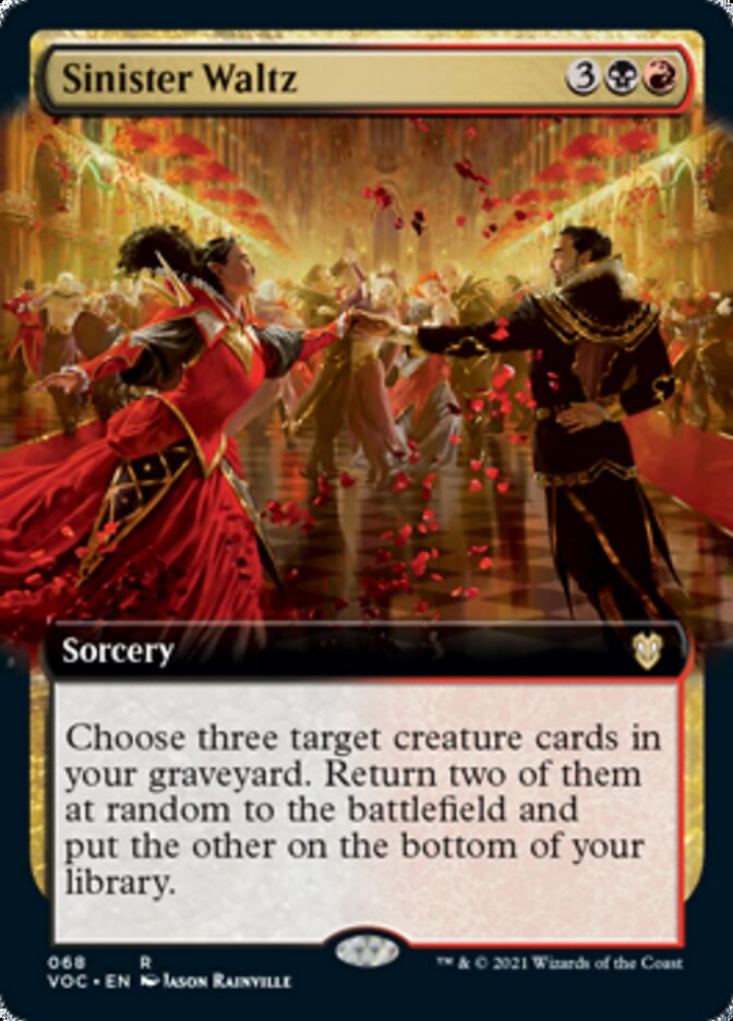 Sinister Waltz (Extended Art) [Innistrad: Crimson Vow Commander]