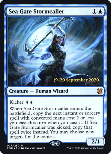 Sea Gate Stormcaller [Zendikar Rising Prerelease Promos] 