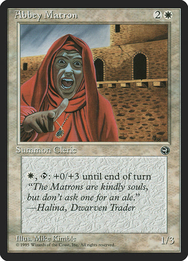 Abbey Matron (Halina Flavor Text) [Homelands] 