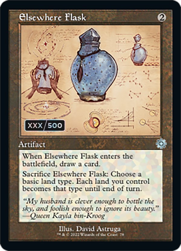 Elsewhere Flask (Retro Schematic) (Serialized) [The Brothers' War Retro Artifacts] 