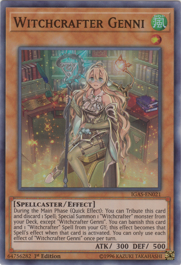 Witchcrafter Genni [IGAS-EN021] Super Rare 