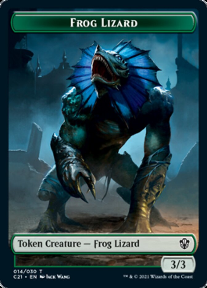 Frog Lizard // Elephant Double-Sided Token [Commander 2021 Tokens] 