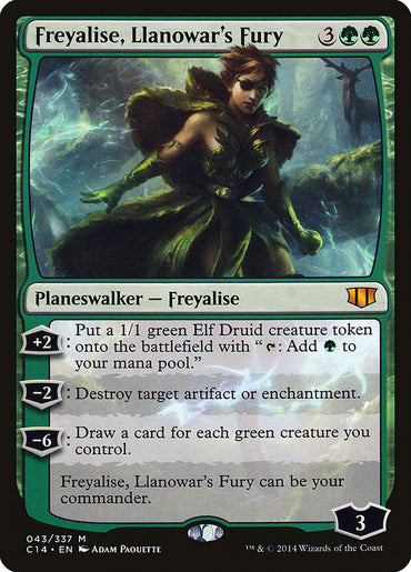 Freyalise, Llanowar's Fury [Commander 2014] 