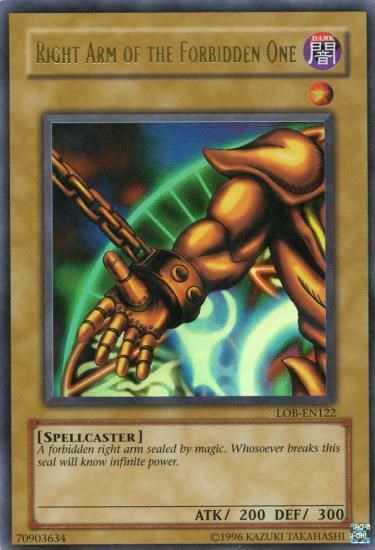 Right Arm of the Forbidden One [LOB-EN122] Ultra Rare 