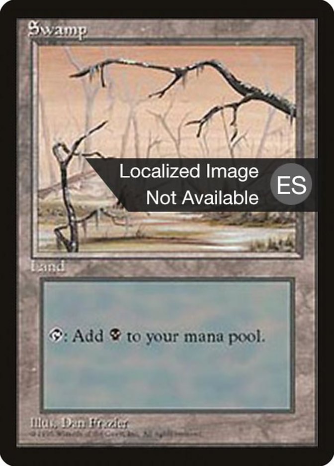 Swamp (B) [Fourth Edition (Foreign Black Border)] 