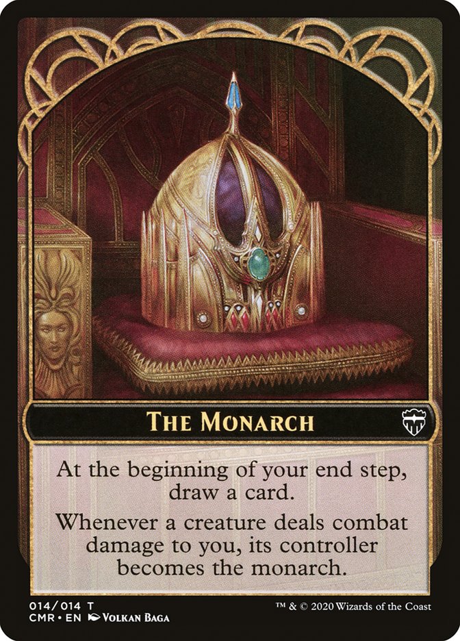 The Monarch // Spirit Double-Sided Token [Commander Legends Tokens] 