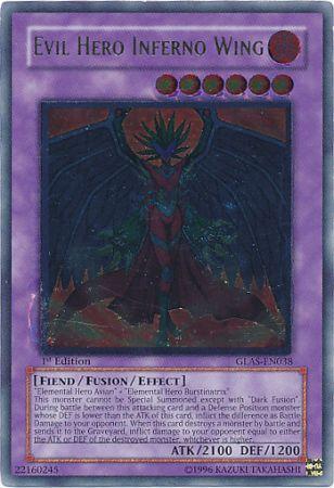 Evil Hero Inferno Wing [GLAS-EN038] Ultimate Rare 