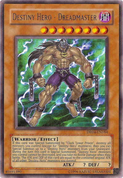 Destiny Hero - Dreadmaster [DR04-EN184] Rare 