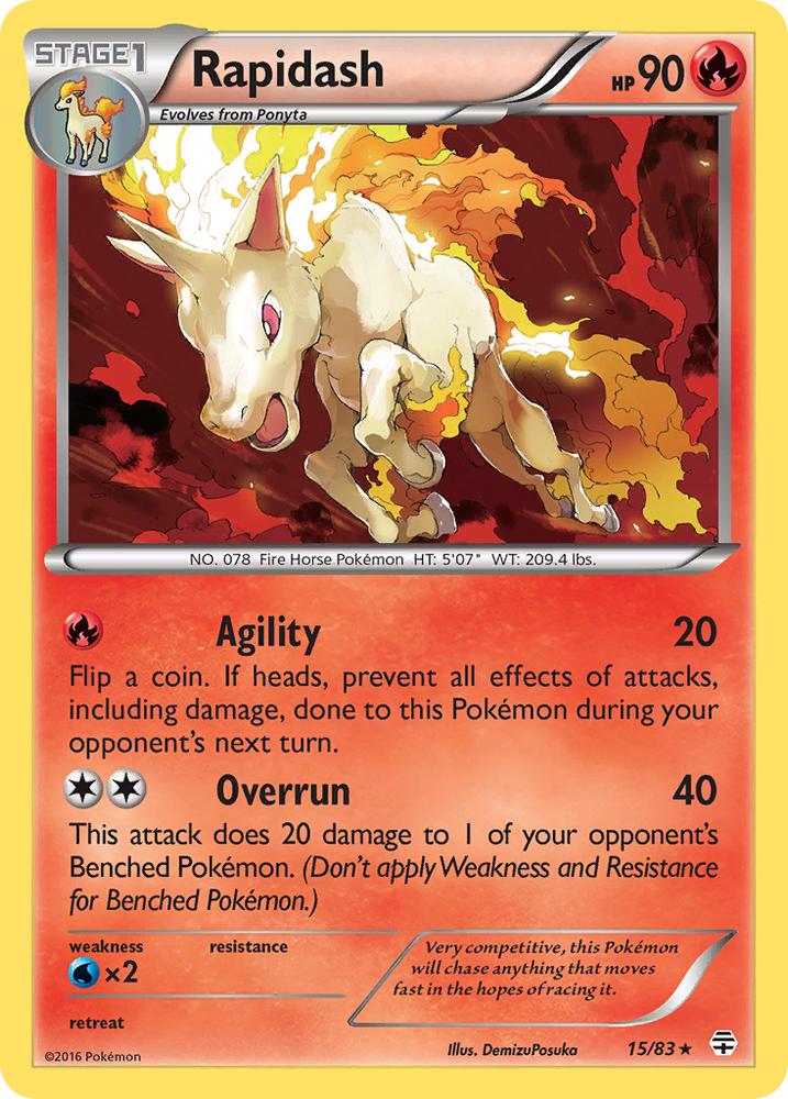 Rapidash (15/83) [XY: Generations] 