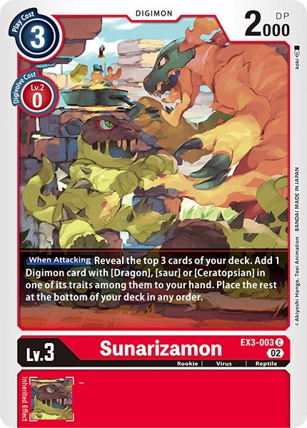 Sunarizamon [EX3-003] [Revision Pack Cards]