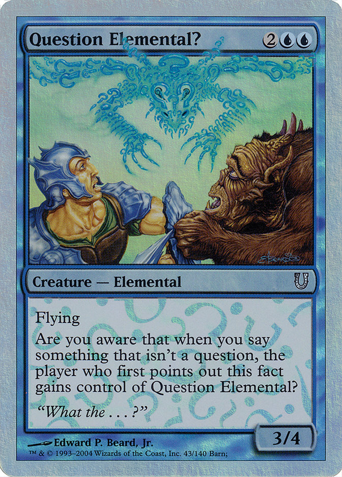 Question Elementary? (Alternate Foil) [Unhinged] 