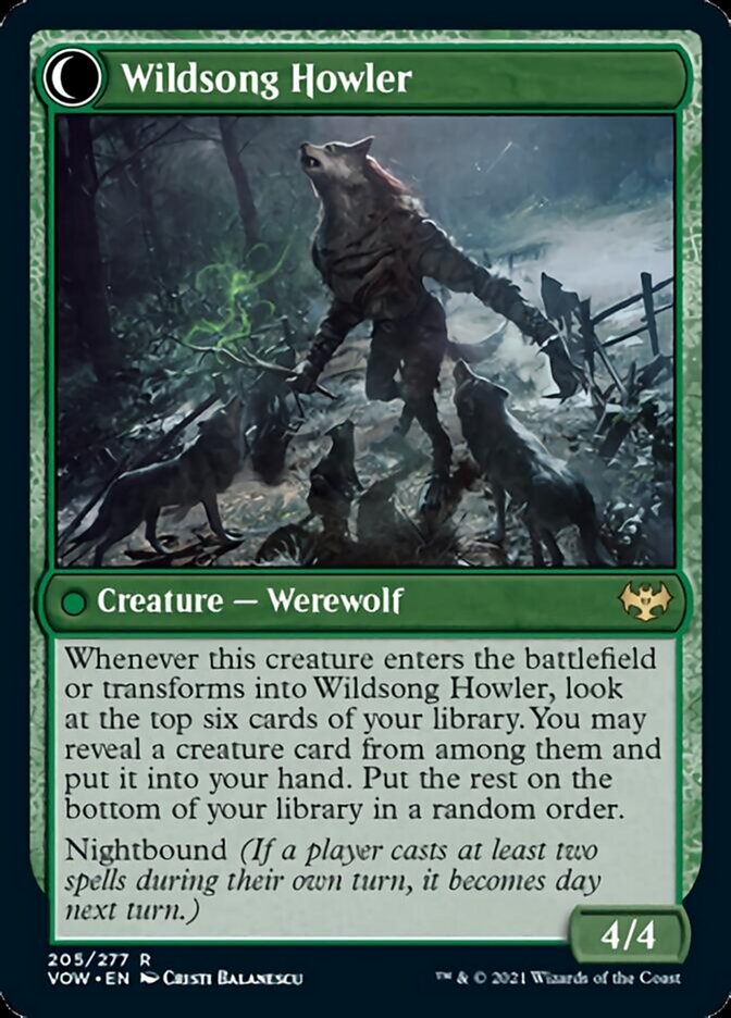 Howlpack Piper // Wildsong Howler [Innistrad: Crimson Vow] 