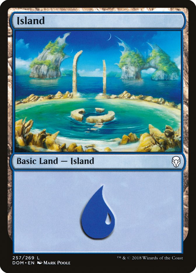 Island (257) [Dominaria] 