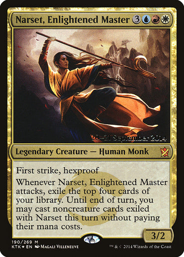 Narset, Enlightened Master [Khans of Tarkir Prerelease Promos] 