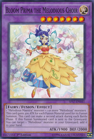 Bloom Prima the Melodious Choir [SP17-EN041] Starfoil Rare 