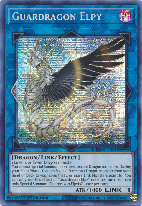 Guardragon Elpy [MP20-EN021] Prismatic Secret Rare 