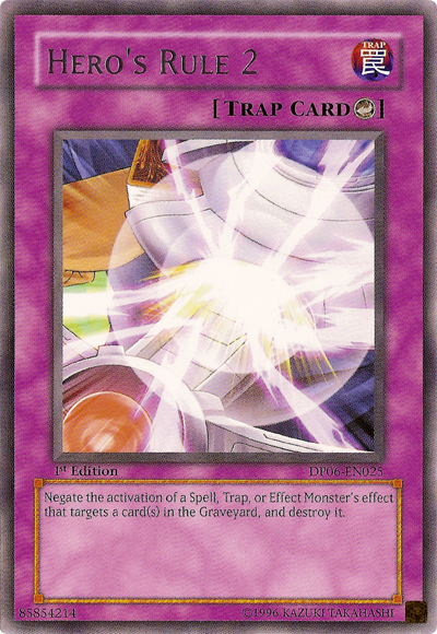 Hero's Rule 2 [DP06-EN025] Rare 