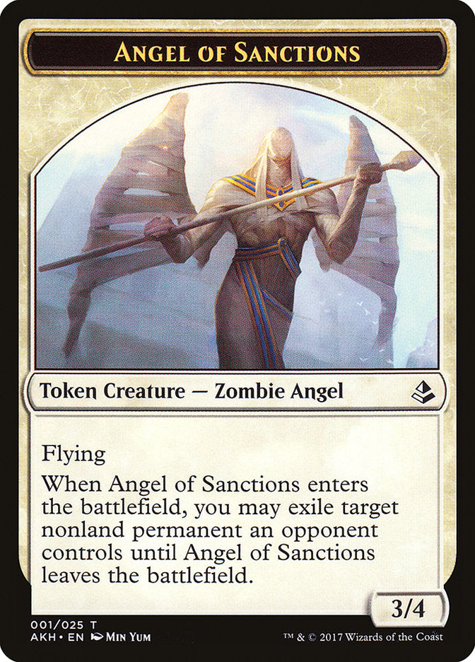 Angel of Sanctions // Drake Double-Sided Token [Amonkhet Tokens] 