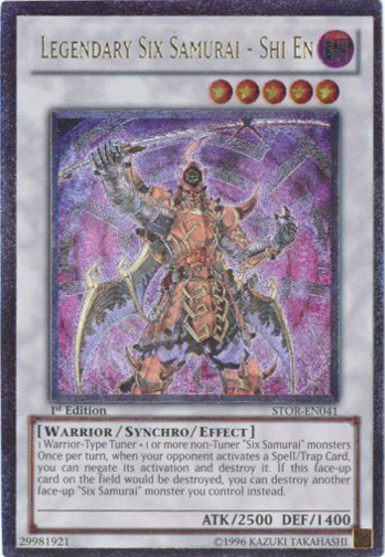 Legendary Six Samurai - Shi En [STOR-EN041] Ultimate Rare 