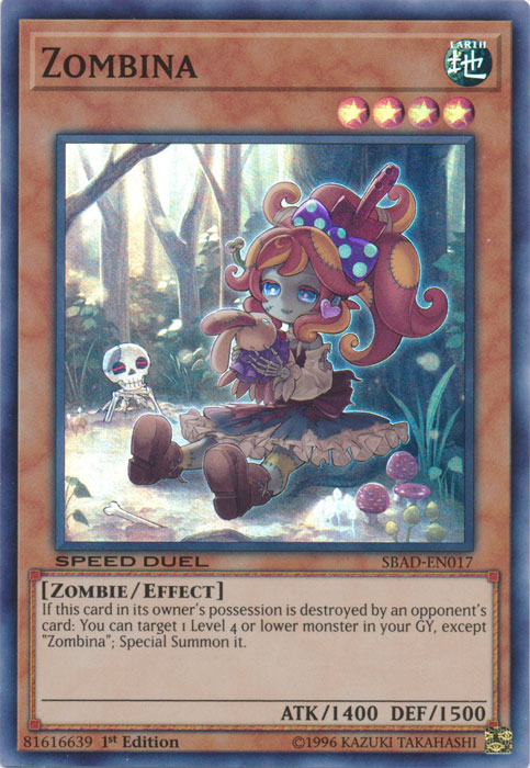 Zombina [SBAD-EN017] Super Rare 