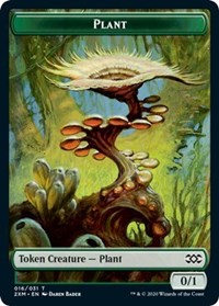 Plant // Treasure Double-Sided Token [Double Masters Tokens] 