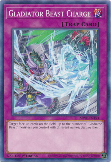 Gladiator Beast Charge [MP20-EN193] Common 