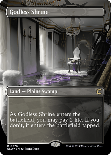 Godless Shrine (Borderless) [Ravnica: Clue Edition] 