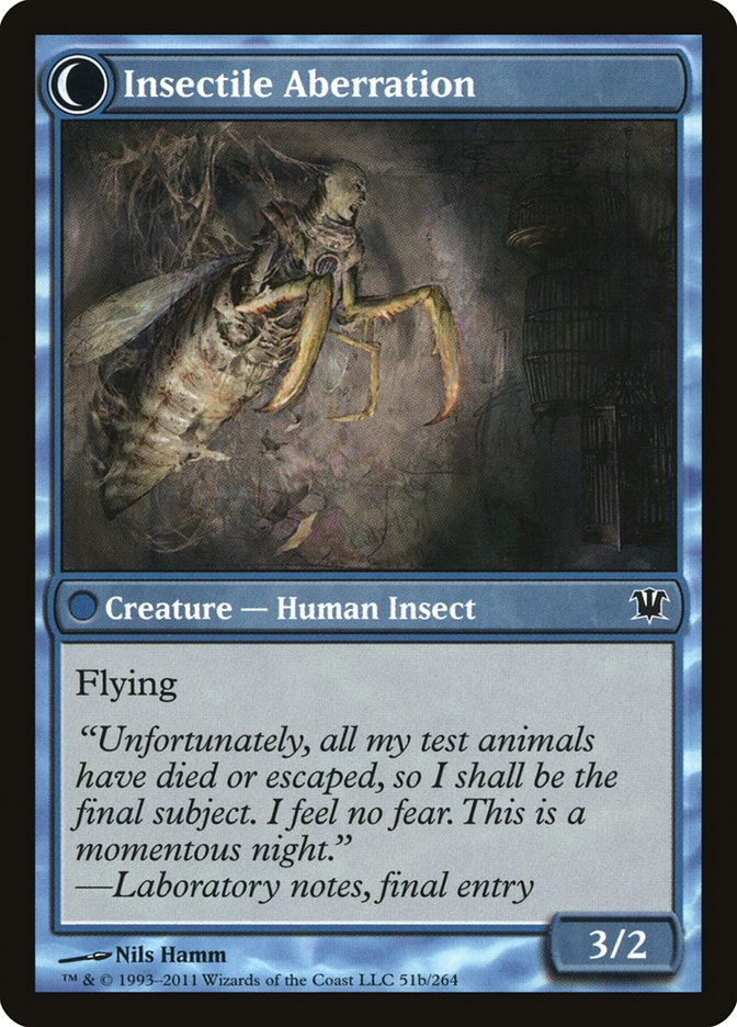 Delver of Secrets // Insectile Aberration [Innistrad] 