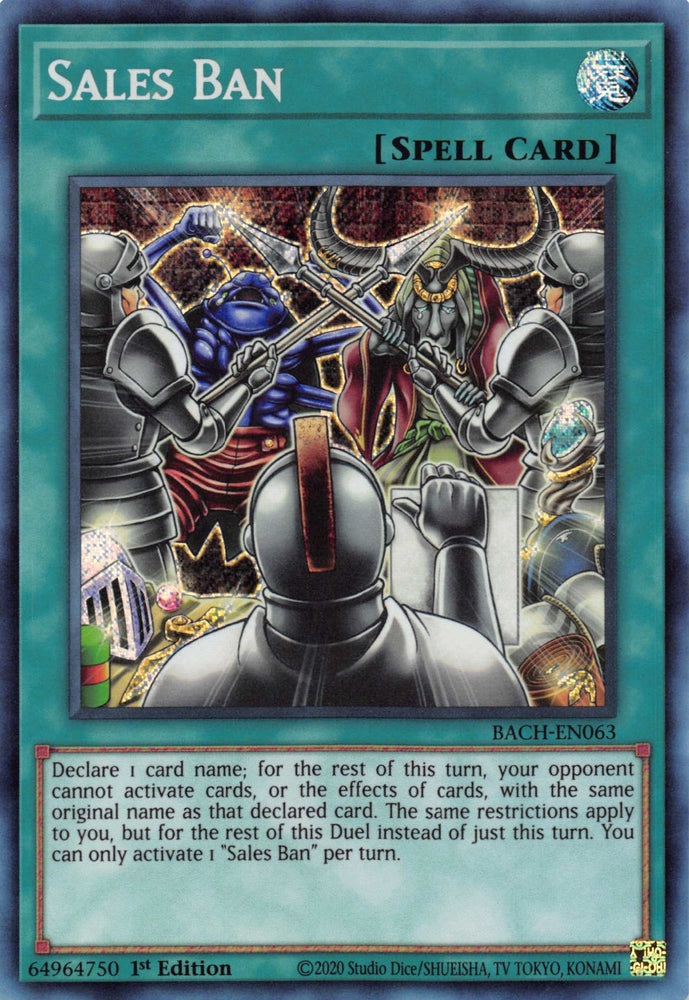 Sales Ban [BACH-EN063] Secret Rare 