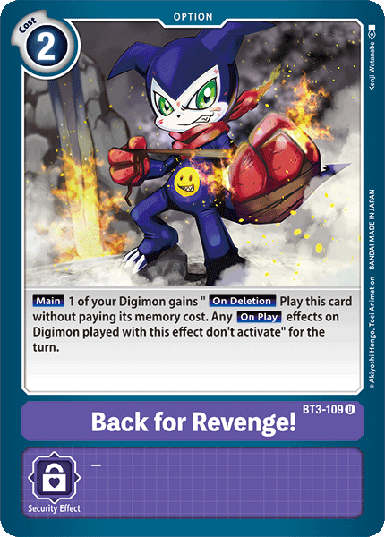 Back for Revenge! [BT3-109] [Release Special Booster Ver.1.0] 