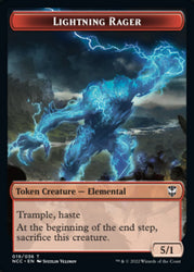 Lightning Rager // Rogue Double-Sided Token [Streets of New Capenna Commander Tokens] 