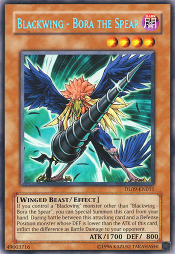 Blackwing - Bora the Spear (Blue) [DL09-EN011] Rare 