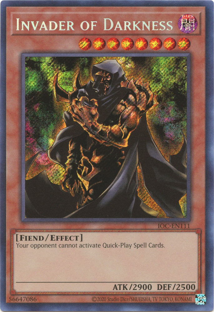 Invader of Darkness (25th Anniversary) [IOC-EN111] Secret Rare 
